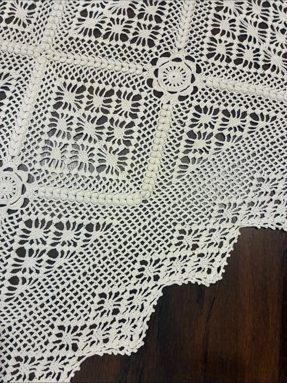 Handmade vintage crochet